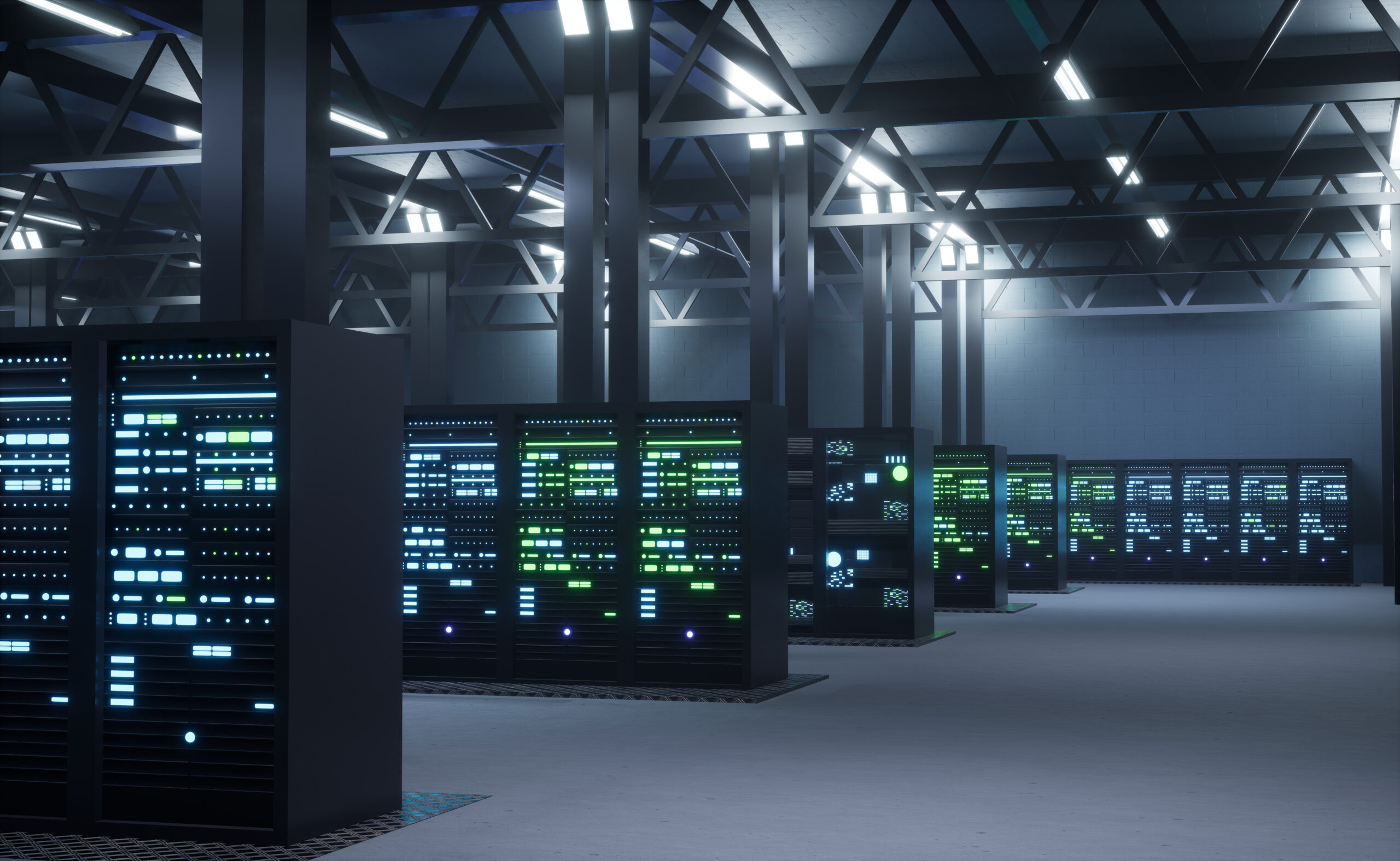 Modern data center providing cloud services, enabling businesses to access computing resources and storage on demand over internet. Server room infrastructure 3D render animation SSUCv3H4sIAAAAAAAAA41PS46DMAy9i9dBAlEY4CrVLEziQtRAUGKmqhB3HweoZjte2c/2+2xgDXTQFFjXWDSZrm6U3XT9yNqy1RlW1FZViUZjDwoMMkFXlFJfZV43ZdGWuZSCHqPV0G1gnVsjB2TrZzlVEGg2FI6WjGUfLDro8l1BZOQ1UpQ3mbRwD7I95g/ffUu4GBTxuPap2dU/sW8FONCs34l/T0Yc4SF3l9XzxRSmS9vzmCwKiV9nDu+TyHm/YO8k8QNdJAUjxigH5gLkcQlW23m4EkhwP5397DkpHX7Y66c1l9QZerSCJp0N1sV5NGSu9dpPlvkzBvqx9Pq73vf9F9KY5GOyAQAA